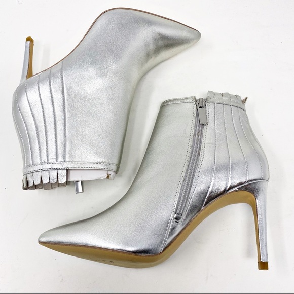 Rachel Zoe Shoes - Rachel Zoe Metallic Point Toe Booties